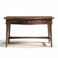 Wooden console table with three drawers in walnut finish 120 x 60 x 75cm