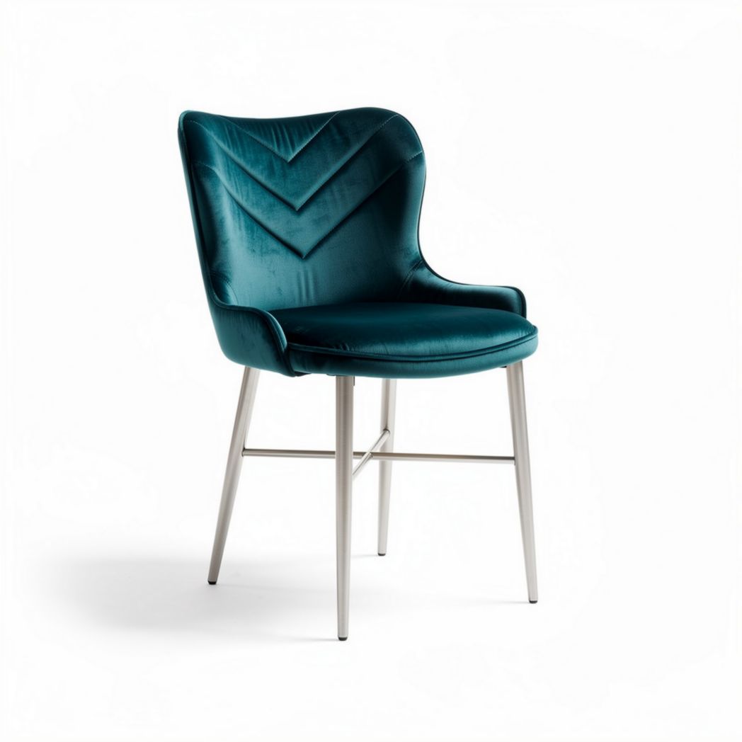 Velvet dining chair in blush pink with gold metal legs 45 x 50 x 90cm